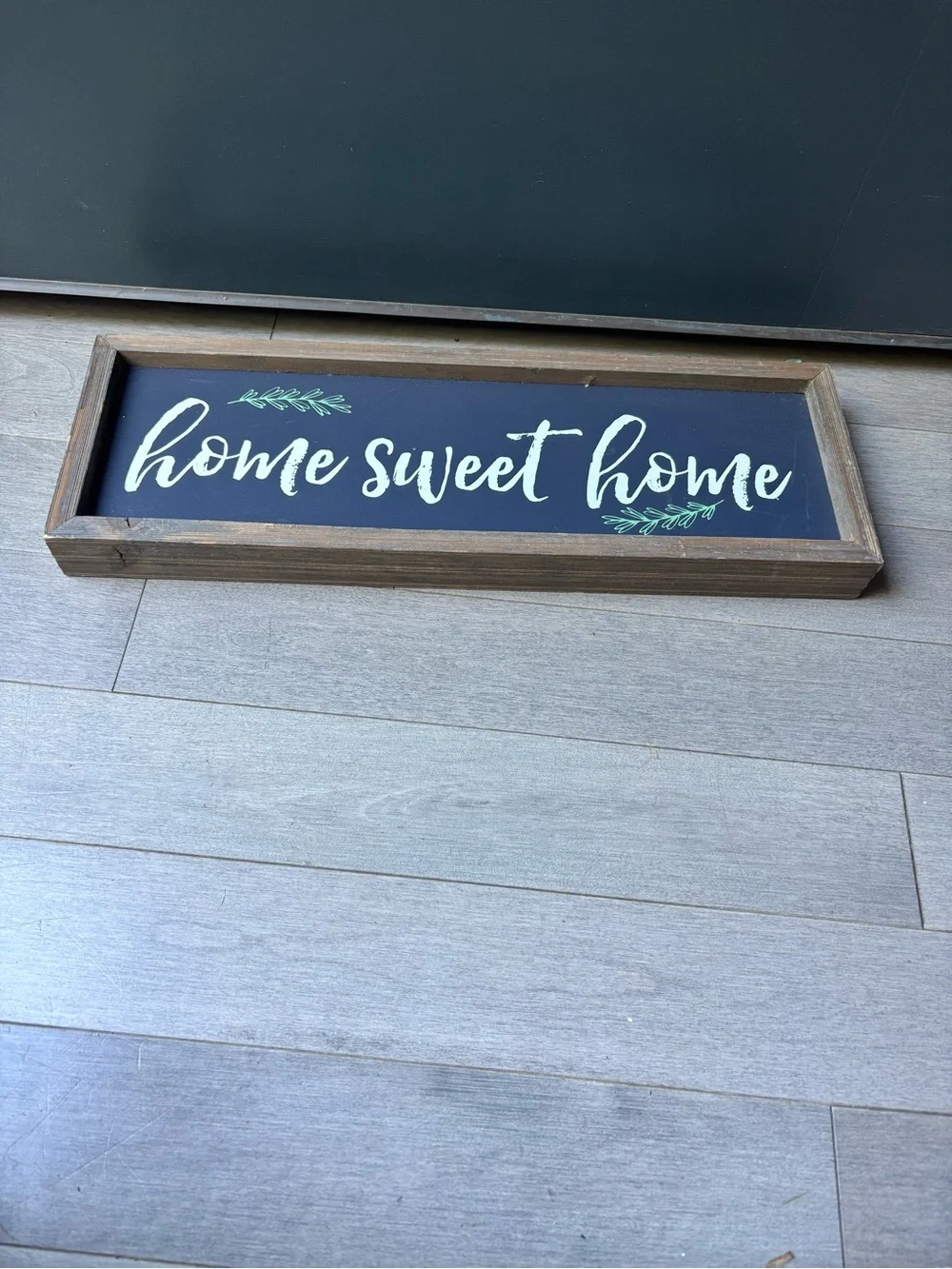 Wooden Farmhouse Home Sweet Home Framed Hanging Wall Sign Table Top Decor